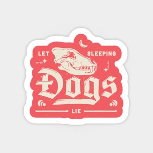 Let Sleeping Dogs Lie Sticker